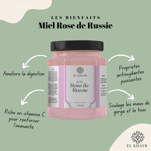 Miel Rose de Russie - 250g