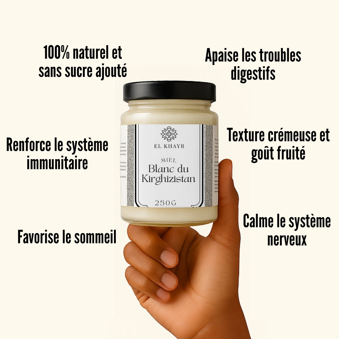 Miel blanc du Kirghizistan - 250g