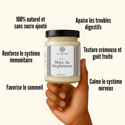 Miel blanc du Kirghizistan - 250g