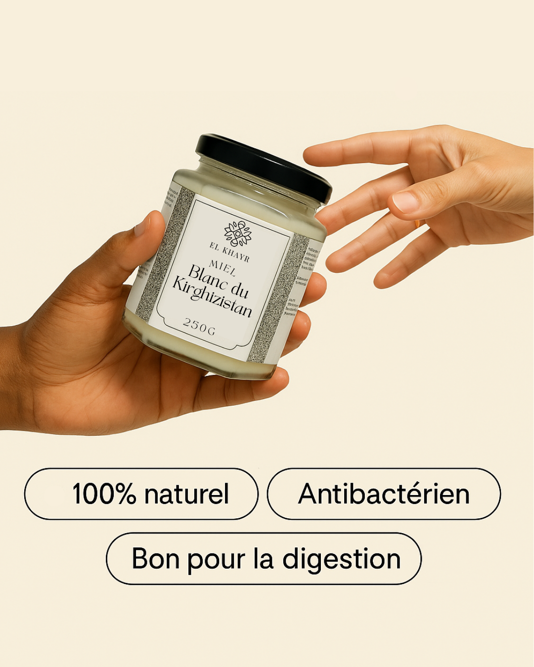 Miel blanc du Kirghizistan - 250g
