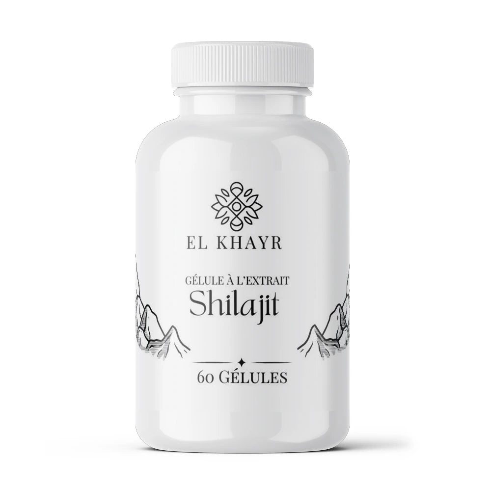 60 gélules de Shilajit pur de l'Himalaya